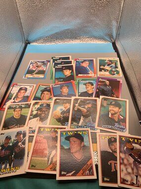 21ct 1988-1990 Topps Minnesota Twins Misc Baseball Trading Cards GOOD CONDITION